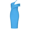 Image of One-shoulder Tube Top Mid-length Tight-fitting Women's Bandage Dress Shopping