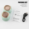 Image of Portable Hanging Neck Fan 5 Speed Wearable Personal Fan Air Cooler Rechargeable Shopping