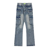 Image of Fashion Men's Multi-pocket Workwear Jeans Shopping