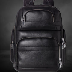 Travel Backpack Genuine Leather Men Shopping