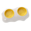 Image of Egg-shaped Pet Bowl Drinking Water Single Bowl Double Bowl Dog Bowls Cute Pet Feeding Bowl Egg Yolk Shaped Food And Water Elevated Bowl Feeder Shopping