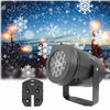 Image of Christmas Party Lights Snowflake Projector Light Led Stage Light Rotating Xmas Pattern Outdoor Holiday Lighting Garden Christmas Decor Shopping