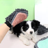 Image of Pet Bathing Brush 2-in-1 Grooming Glove Elegant Dog Grooming Tool For Brushing, Massaging, And Drying Pet Grooming Kit For Dog Cat 2-Sided Bathing Brush Cleaning Massage Glove Shopping