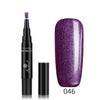 Image of 3 In 1 Gel Nail Varnish Pen Glitter One Step Nail Art Gel Polish Hybrid Shopping111