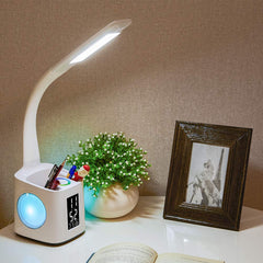 Study LED Desk Lamp USB Charging Port&Screen&Calendar&Colors Night Light Kids Dimmable Table Lamp With Pen Hold Shopping