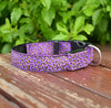 Image of LED Dog Collar Safety Adjustable Nylon Leopard Pet Collar Shopping