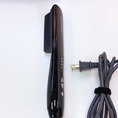 Straight hair comb curling iron