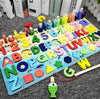 Image of Children 3D Alphabet Number Puzzle Baby Colorful Geometric Digital Letter Educational Toy Shopping