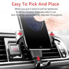 Image of Car Phone Holder For Phone In Car Air Vent Mount Stand No Magnetic Mobile Phone Holder Universal Gravity Smartphone Cell Support Shopping