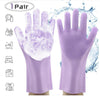 Image of Silicone Heat-resistant Cleaning Brush Scrubbing Gloves Shopping