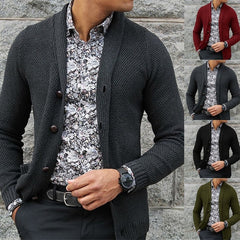 Men's Cardigan Single-breasted Sweater Top Shopping