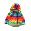 Image of Kids Rainbow Hooded Coat Shopping