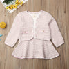 Image of Long-sleeved Dresses Two-piece Children's Baby Small Incense Wind Suit Shopping