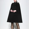 Image of Black vintage mid-length woolen coat Shopping