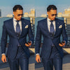 Image of Striped suit business casual suit men's three-piece suit Shopping