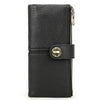 Image of Long Buckle Cowhide Wallet Shopping