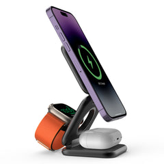 Mobile Watch Headset Three-in-one Folding Magnetic Wireless Charger