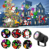 Image of Christmas Party Lights Snowflake Projector Light Led Stage Light Rotating Xmas Pattern Outdoor Holiday Lighting Garden Christmas Decor Shopping