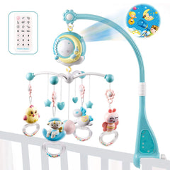 Baby Rattles Crib Mobiles Toy Holder Rotating Mobile Bed Bell Musical Box Projection Newborn Infant Baby Boy Toys Shopping