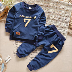 Baby cotton long-sleeved trousers two-piece suit Shopping