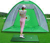 Image of Golf Practice Net Tent Golf Hitting Cage Garden Grassland Practice Tent Golf Training Equipment Mesh Outdoor Shopping