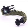 Image of Emergency Paracord Bracelets, Survival Bracelet With Embedded Compass Whistle Survival Fire Starter Scraper Accessories, Suit For Hiking, Camping, Fishing And Hunting Shopping