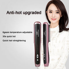 Straight hair comb curling iron Shopping111