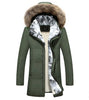 Image of new down jacket men's long section Korean youth lovers men's winter large size coat thickening Shopping