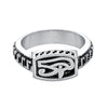 Image of Men's And Women's Fashion Simple Thai Silver Retro Ring Shopping