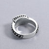 Image of Men's And Women's Fashion Simple Thai Silver Retro Ring Shopping