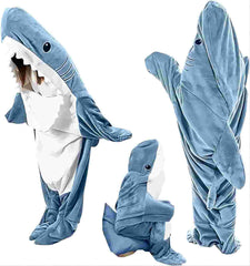 Ambitelligence Shark Blanket Hoodie Onesie For Adults And Kids, Cozy Flannel Shark Costume Shark Sleeping Bag Shopping