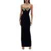 Image of Sexy Rhinestone U-neck Sleeveless Backless Long Bandage Dress Slim Fit Skinny Dress Shopping