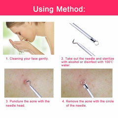 Ear Wax Remover Spoon Earwax Picker And Pimple Blackhead Remover Tools - COMBO KIT