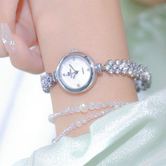 Mermaid Light Luxury Diamond Small Gold And Silver Chain Watch Shopping