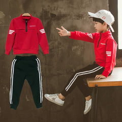 Boys'New Spring Garment in Two Kids' Leisure Sports Kids'Spring School Garments Shopping