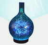 Image of 3D Glass Aroma Diffuser Colorful Lamp Humidifier Night Light Shopping111