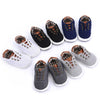 Image of Solid color casual lace soft bottom baby canvas shoes baby shoes toddler shoes Shopping