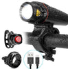 Image of New Bicycle Light USB Rechargeable Headlight Tail Light Shopping