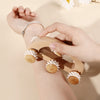 Image of Handheld Massage Roller For Sore Muscle, Wood Therapy Massage Tools For Body, Wooden Fascia Roller For Deep Tissue, Lymphatic Drainage Massager For Legs Thighs Butt Spa 6 Wheels Handheld Wooden Back M Shopping111