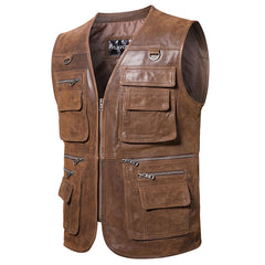 Men's leather vest Shopping