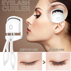 Heated Eyelash Curler Electric Temperature Control Mini Eyelash Curler Electric Portable Charging Shopping