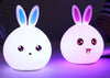 Image of Cute Night Light Animal Rabbit Night lamps Touch Sensor Silicone LED Colorful Lights Shopping