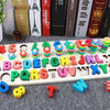 Image of Children 3D Alphabet Number Puzzle Baby Colorful Geometric Digital Letter Educational Toy Shopping