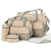 Image of Baby Diaper Bag Suits For Mom Baby Bottle Holder Mother Mummy Stroller Maternity Nappy Bags Sets Shopping