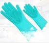 Image of Silicone Heat-resistant Cleaning Brush Scrubbing Gloves Shopping