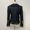 Image of Women's Coat With Bright Silk Tweed Fringe Shopping