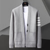 Image of Knitted Cardigan Men's Coat Trendy Handsome Outer Wear Cloak Casual Sweater Shopping