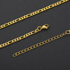 Image of Handmade Diy Ornament Material Stainless Steel Cuban Necklaces Extension Chain Shopping