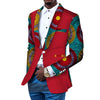 Image of African Men's Casual Printed Cotton Suit Shopping