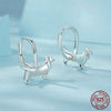 Image of Aifule Original Cute Sausage Dog Stud Sterling Silver Simple Wild Earrings Shopping